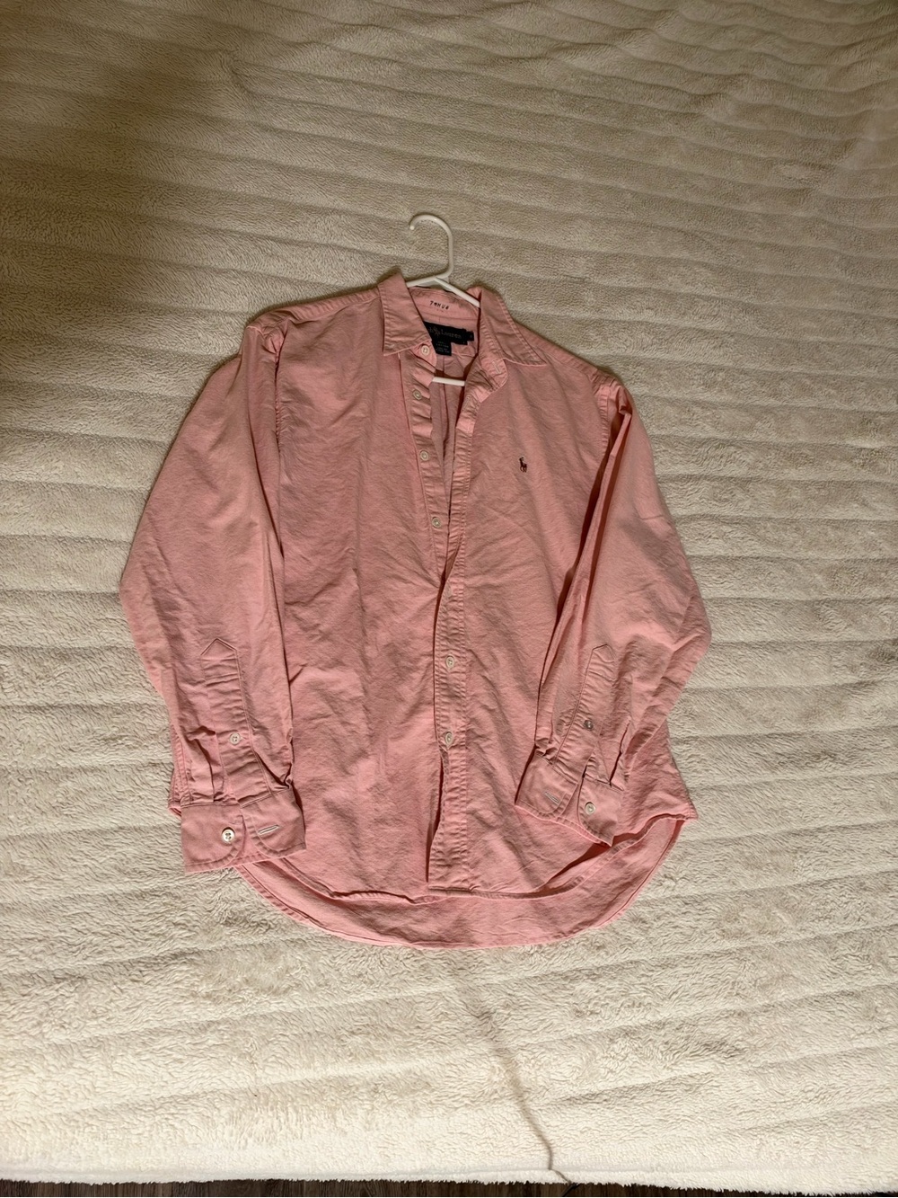 Ralph Lauren Light Pink Mens Button-Down Shirt Size 8